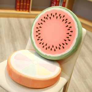 Décoration d'intérieur, <span class=keywords><strong>coussin</strong></span> rond en forme de fruit, imprimé numérique 3D, mignon, <span class=keywords><strong>orange</strong></span>, citron vert, pastèque, <span class=keywords><strong>canapé</strong></span>, chaise, sol, <span class=keywords><strong>canapé</strong></span> - Product Image 4