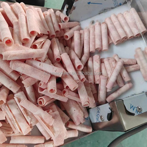 Restaurant Heavy Duty 220-300kg/h Frozen Beef Roll <b>Slices</b> Cutting <b>Machine</b> Chilled Mutton <b>Slices</b> Luncheon <b>Meat</b> Chopping <b>Machine</b> - Product Image 5