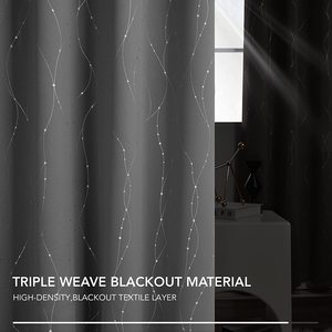 <span class=keywords><strong>Rideau</strong></span> de fenêtre de salon de luxe doux gris foncé à isolation <span class=keywords><strong>thermique</strong></span> 100% rideaux en tissu <span class=keywords><strong>court</strong></span> occultant pour chambre à coucher - Product Image 4