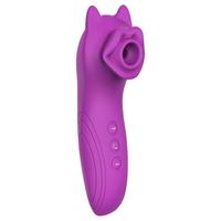 Gelance Vibrateur Clitoridien à Succion et Massage, en Forme d'Oreilles de Chiot, en Latex, Rechargeable par USB