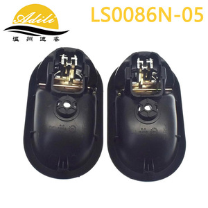 ฝาครอบมือจับประตูอาดิลี LS0086N-05 สีดำเงิน พลาสติกเคลือบโลหะ - Product Image 3