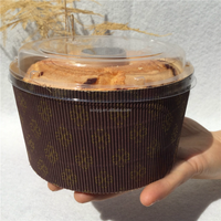 Moule à gâteau en papier chiffon XL pour Panettone - Moules à pain ronds de 4, 5 et 6 pouces, résistants aux hautes températures pour four et cupcakes