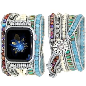 Boorui สายรัดข้อมือทำด้วยมือสำหรับ <span class=keywords><strong>Apple</strong></span> <span class=keywords><strong>Watch</strong></span>, สายนาฬิกาอัจฉริยะสำหรับ <span class=keywords><strong>Apple</strong></span> <span class=keywords><strong>Watch</strong></span> 1/2/3/4/5/6/SE7นาฬิกาอัจฉริยะ<span class=keywords><strong>2023</strong></span> - Product Image 1