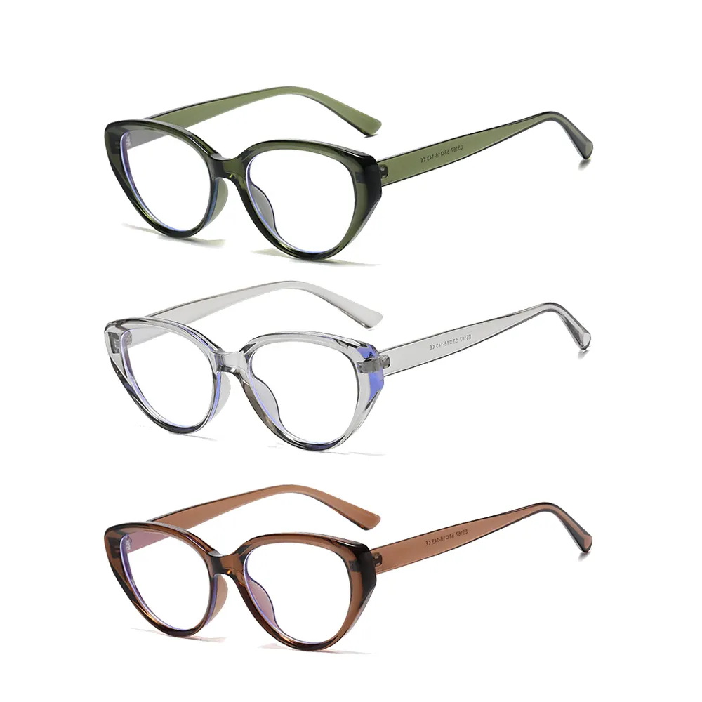 2024 Neueste mode damen kleine retro katzenbrille rahmen feminin vintage brille optische brille