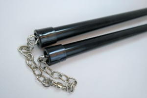 Nunchakus de Combate - Nunchaku <span class=keywords><strong>con</strong></span> Empuñadura de Silicona Antideslizante y Construcción de Aleación de Aluminio |   Estable y Ligero para Entrenamiento de Rendimiento en Condiciones de Incendio - Product Image 6