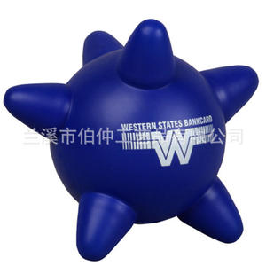 เวสเทิร์นสเตทส์ แบงค์การ์ด พียู ลูกบอลนวด 9.5 ซม. สีฟ้า ของเล่นบรรเทาความเครียดเพื่อการบำบัดและผ่อนคลาย - Product Image 1