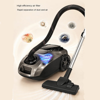 Aspirateur filaire haute puissance, silencieux, pour tapis, avec double filtre HEPA lavable