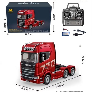 Huina รถบังคับบังคับวิทยุ SJY-1501/1502 1/18รถ RC รถบรรทุกเปิดประตูของเล่นโมเดล Scania 770 S V8รถบรรทุกโลหะรถแทรกเตอร์ของเล่น4x4 19CH รถกึ่งพ่วง - Product Image 6