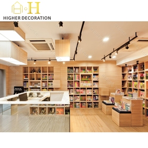 Современный книжный магазин дизайн полки розничный книжный магазин витрина на заказ школьная библиотека витрина - Product Image 3