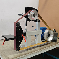 Ponceuse à bande multifonctionnelle à structure stable avec changement rapide de bande pour le débavurage du métal et l'affûtage des lames