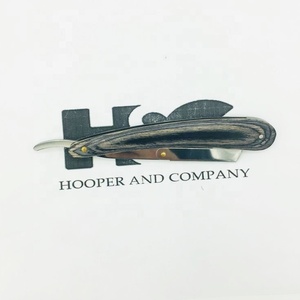 Barber <b>Razor</b> High Quality <b>Straight</b> Shaving <b>Razor</b> with wood handle Black Pakka wood handle barber <b>razor</b> - Product Image 4