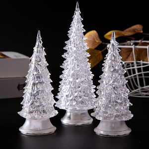 <span class=keywords><strong>Sapin</strong></span> <span class=keywords><strong>de</strong></span> <span class=keywords><strong>Noël</strong></span> en acrylique coloré avec une petite veilleuse illuminée en plastique jouet lumières <span class=keywords><strong>de</strong></span> <span class=keywords><strong>Noël</strong></span> - Product Image 2