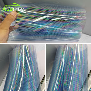 فيلم تظليل ليزر أحمر للمصابيح الأمامية والخلفية، ملصق فينيل لتظليل الإضاءة، غشاء تغليف بقنوات هوائية على شكل خلية النحل للمصابيح - Product Image 6