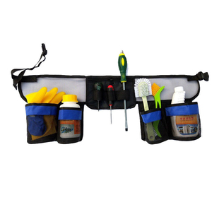 Grembiule per la pulizia professionale con 5 tasche pieghevole resistente all'acqua <span class=keywords><strong>in</strong></span> tela regolabile cintura <span class=keywords><strong>in</strong></span> vita fornitore di forniture per le pulizie - Product Image 1