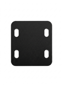 Plaque plate 45x52mm avec 4 trous pour assemblage de cadre, quincaillerie de montage industrielle et quincaillerie de mobilier durable - Product Image 2