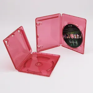 Custom Clear Red Cover Packing Game Box CD DVD Single Disc 14MM Plastic PP Game Case For Playstation 3 4 Vita PS3 PS4 PS5