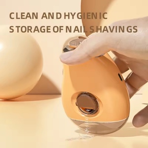 Coupe-ongles électrique rechargeable automatique en forme de mangue 2-en-1 avec affichage numérique, ouverture large pour doigts, portable pour adulte - Product Image 4