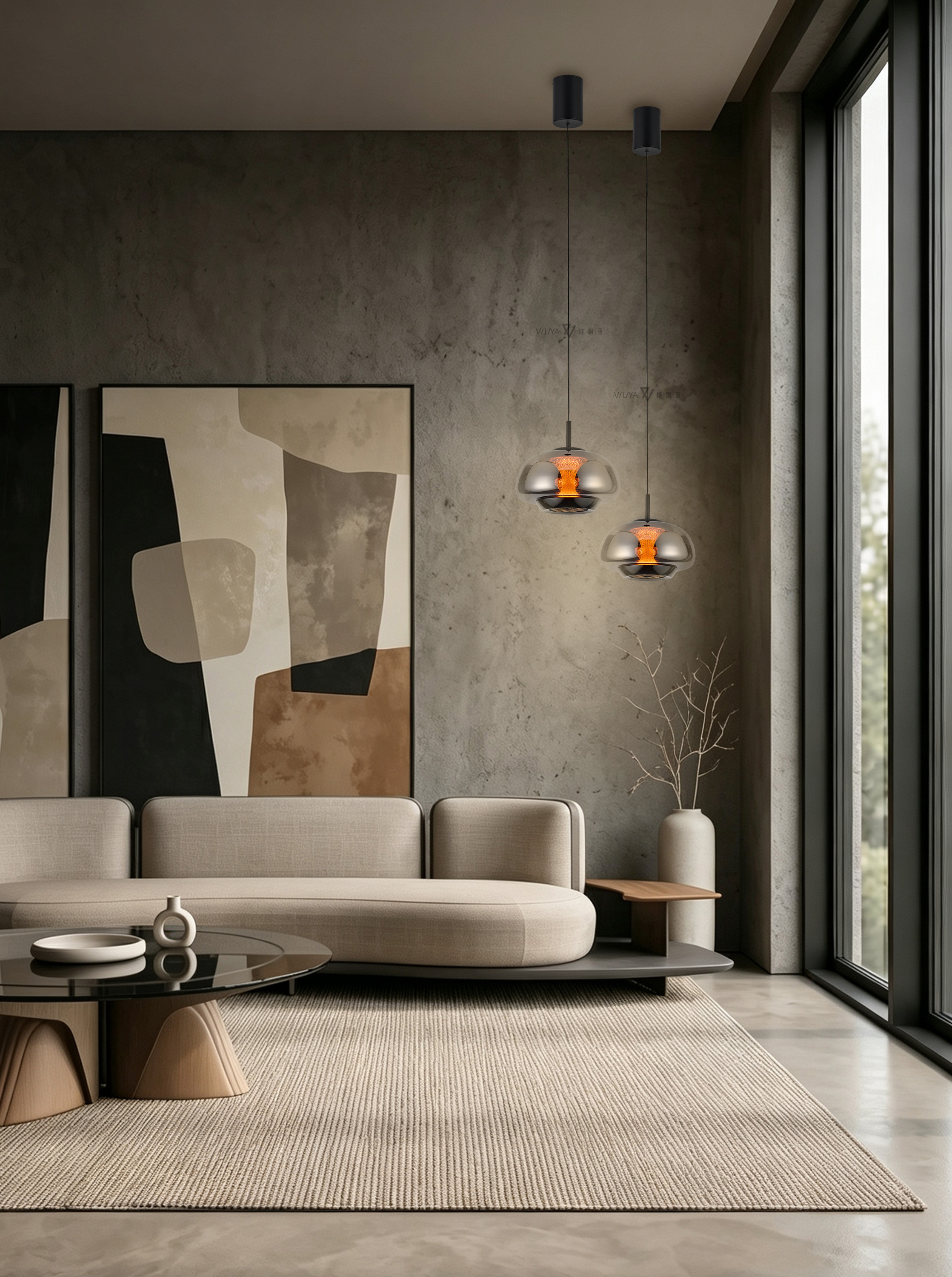 Modern Aluminum Light Luxury Dining Room Chandelier Home LED Advanced Sense Livingroom Lamp Pendants Lighting · image 3