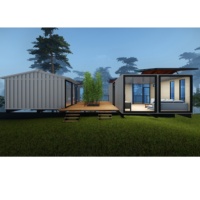Maison conteneur pliable à double aile extensible à faible coût 20ft 40ft, cabine préfabriquée habitable, vente directe usine pour la vente en gros mondiale