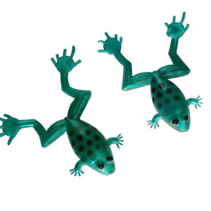 3D ojos realista Rana atraer cabeza de serpiente de Señuelos de Pesca de plástico suave de silicona Rana atraer asturias - Product Image 6