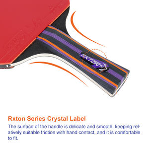 Raket Tenis Meja Loki OEM <span class=keywords><strong>3</strong></span> Bintang Berkualitas Kayu Poplar Hitam untuk Meningkatkan Keterampilan Kontrol Pemula - Product Image 6