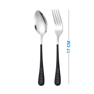 Juego de cubiertos portátiles Ele-Gate, cuchara, tenedor, utensilio de acampada de acero inoxidable 15121 - Product Image 3