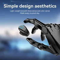 1 Buah Headphone Nirkabel Bluetooth 5.4 Earphone dengan Mikrofon Klip Telinga Tunggal Olahraga Tahan Air TWS Earbud Bluetooth Headset Tipe C
