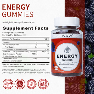 OEM/ODM Energy Gummy Immune Support Vitaminas Candy Energy Suplementos Gummy - Product Image 2