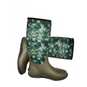 Fabrik preis Schuhe Sicherheit Neopren Gummis chuhe Wasserdichte Jagd High Neopren Stiefel