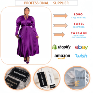 N8115 时尚秋季女式裙子和上衣套装 系带长袖上衣和百褶裙套装 女式两件套 - Product Image 6