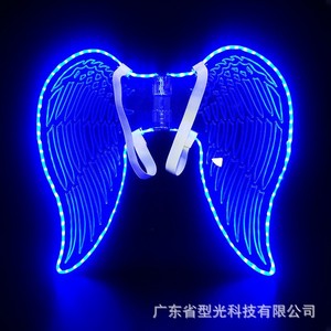 Ailes de papillon lumineuses à LED pour adultes et enfants, accessoire photo, accessoire de costume pour fête d'anniversaire, effet pailleté - Product Image 4