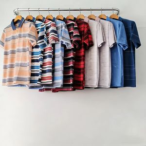 Camisetas de la Marca XH para Hombre, Blusas, Ropa de Verano, Material Elástico Colorido, Baratas, Exceso de Inventario, Nuevas - Product Image 2