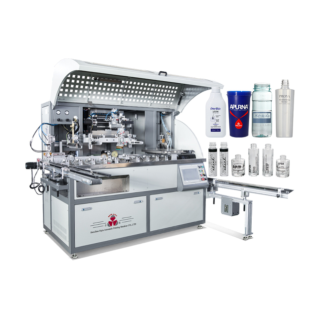Automatic Bottle Servo Screen  Printing Machine Plastic Cup Serigraphy Machine