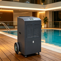 Déshumidificateur commercial avec compresseur de marque réputée, sécheur d'air haute efficacité pour grandes surfaces