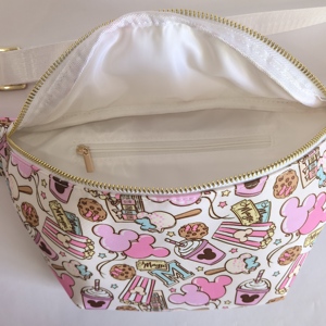 Custom Printed Pattern <b>Pillow</b> <b>Shape</b> Nylon Zipper Closure Waterproof Unisex Bum Bag Christmas Lights Very Merry Theme Outdoor Use - Product Image 5