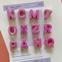 Perles intercalaires en acrylique plaqué UV irisé, 6 mm, grand trou, 20 mm, lettres de l'alphabet A-Z, pour bracelet d'amitié, collier, porte-clés, bricolage