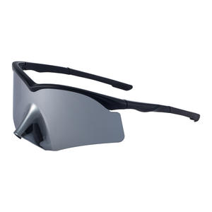 Lunettes de soleil de cyclisme C3 à monture noire et film bleu, protection UV400, polarisées, coupe-vent, monture en plastique et métal, lunettes de sport pour hommes - Product Image 5