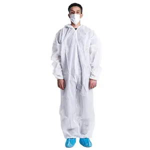 Fashion Dustproof SMS Disposable Coverall Protective Coveralls Overol Desechable