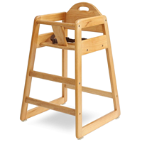 Chaise haute en bois pour bébé chaise haute empilable avec bois massif de qualité commerciale pour salle à manger cuisine maison Restaurant