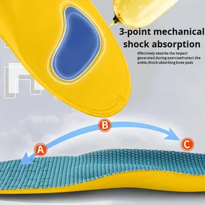 Toptan Konforlu Yazlık Nefes Alabilen EVA Malzemeli Spor Şok Emici Kemer Destekli Düztaban Tabanlıkları - Product Image 4