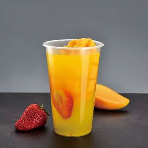 Gobelet en plastique PP épais multi-spécifications de 90 mm de diamètre avec couvercles, qualité alimentaire, pour boissons chaudes et froides - Product Image 2