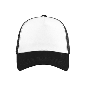 Gorro de camionero de algodón a juego de colores con malla transpirable suave en la espalda, ala curva ajustable, protección solar para actividades al aire libre - Product Image 4