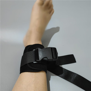 Kanghujia Restraint Belt <b>Wrist</b> And Ankle Fixation Strap Black Enhanced For Bedridden Patients Rehabilitation Equipment - Product Image 1