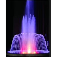 Fuente de Agua LED de Acero Inoxidable para Exteriores con Cambio de Color y Música, Fuente Danzante para Jardín, Plaza y Estanque de Peces