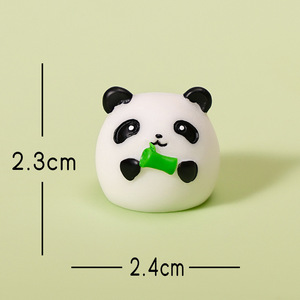 Ornamento Paesaggistico in Miniatura: Piccolo <span class=keywords><strong>Panda</strong></span> e Bambù, Decorazione Artigianale in Resina per Scrivania, Piccolo Ornamento - Product Image 6