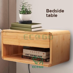 Mesita <span class=keywords><strong>de</strong></span> <span class=keywords><strong>noche</strong></span> <span class=keywords><strong>de</strong></span> bambú duradera flotante con cajón y estación <span class=keywords><strong>de</strong></span> carga inalámbrica Mesita <span class=keywords><strong>de</strong></span> <span class=keywords><strong>noche</strong></span> <span class=keywords><strong>de</strong></span> bambú Moso montada en la <span class=keywords><strong>pared</strong></span> - Product Image 2