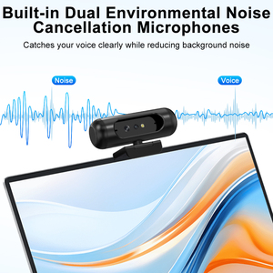 <span class=keywords><strong>Webcam</strong></span> 4K UHD avec capteur CMOS, Face ID, protection de confidentialité Windows Hello, microphone ENC et autofocus pour <span class=keywords><strong>PC</strong></span>/ordinateur portable/bureau - Product Image 1