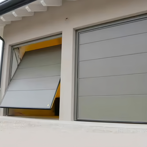 <span class=keywords><strong>Porte</strong></span> de <span class=keywords><strong>garage</strong></span> inclinable en aluminium, finition moderne, isolée, antirouille, économie d'énergie, pour villa - Product Image 5