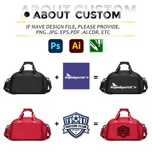 Bolsa Deportiva Personalizada de Nailon Impermeable, con Compartimento Separado para Zapatos, Logotipo Personalizado, Bolsas de Fitness para Hombre, Superventas - Product Image 3