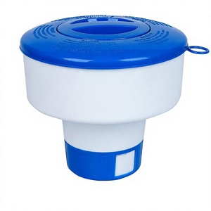 Distributeur de chlore flottant avec 4 orifices de débit réglables pour le traitement de l'eau des piscines, spas, bains à remous et fontaines (1 pouce) - Product Image 3